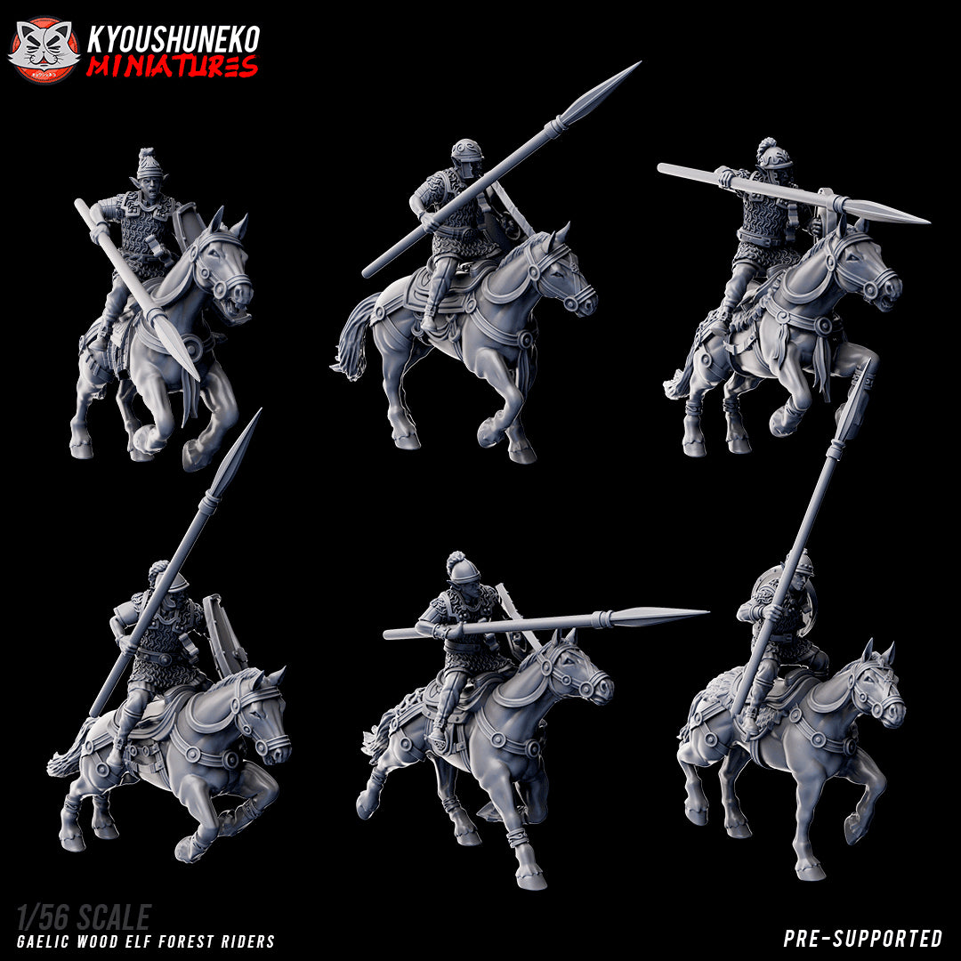 Gaelic Wood Forrest Riders by Kyoushuneko Miniatures