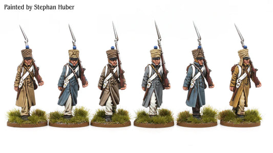 French Fusiliers in Greatcoats (1807-1814) by Piano Wargames
