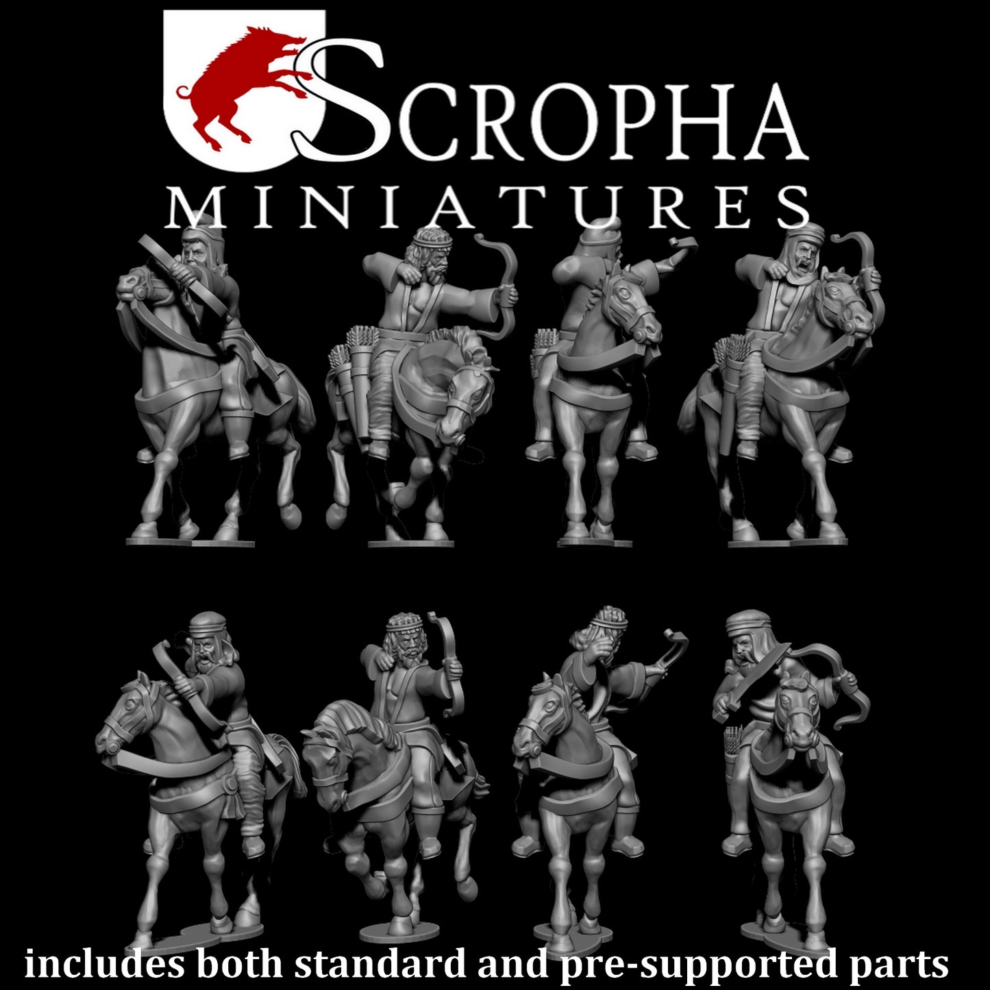 Scythian/Parthian Mounted Archers by Scropha Miniatures