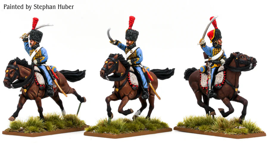 French Hussars Elite Company wearing pelisse (1807-1814) by Piano Wargames
