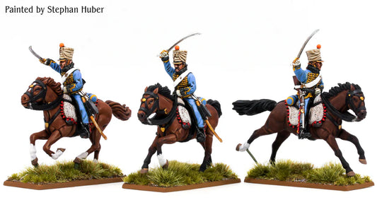 French Hussars wearing pelisse (1807-1814) by Piano Wargames