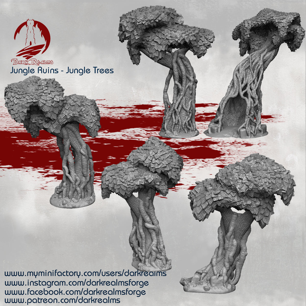 Jungle Trees by Dark Realms Forge – Studio Historia
