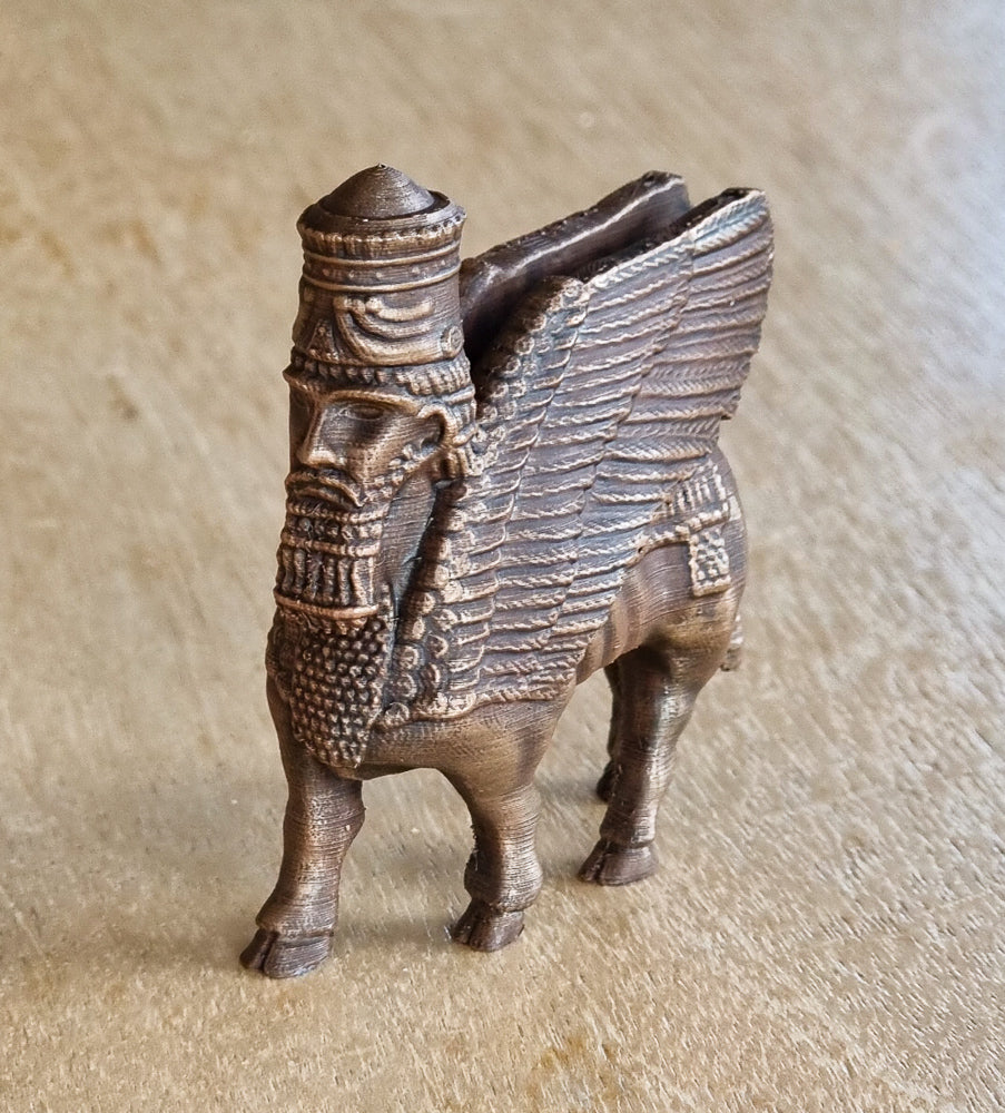 Sumerian Winged Bull Statue by Gadget Works