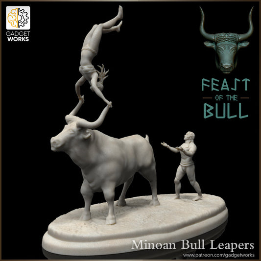 Minoan Bull Leapers by Gadgetworks