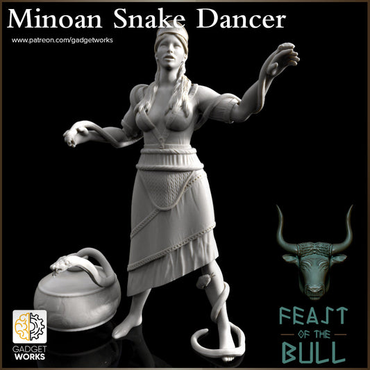 Minoan Snake Dancer by Gadgetworks