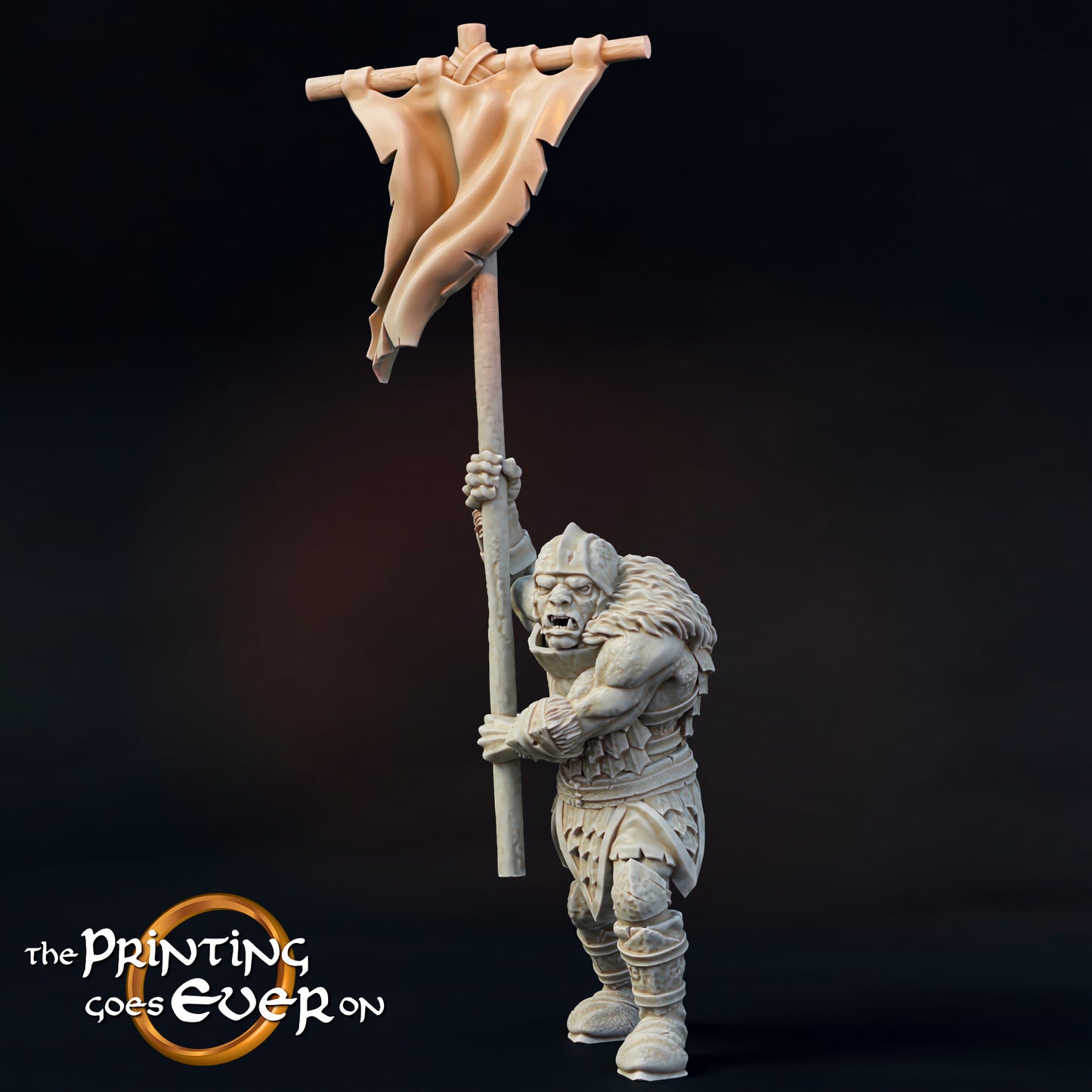Orc Standardbearer of Torr Mislar by The Printing Goes Ever On