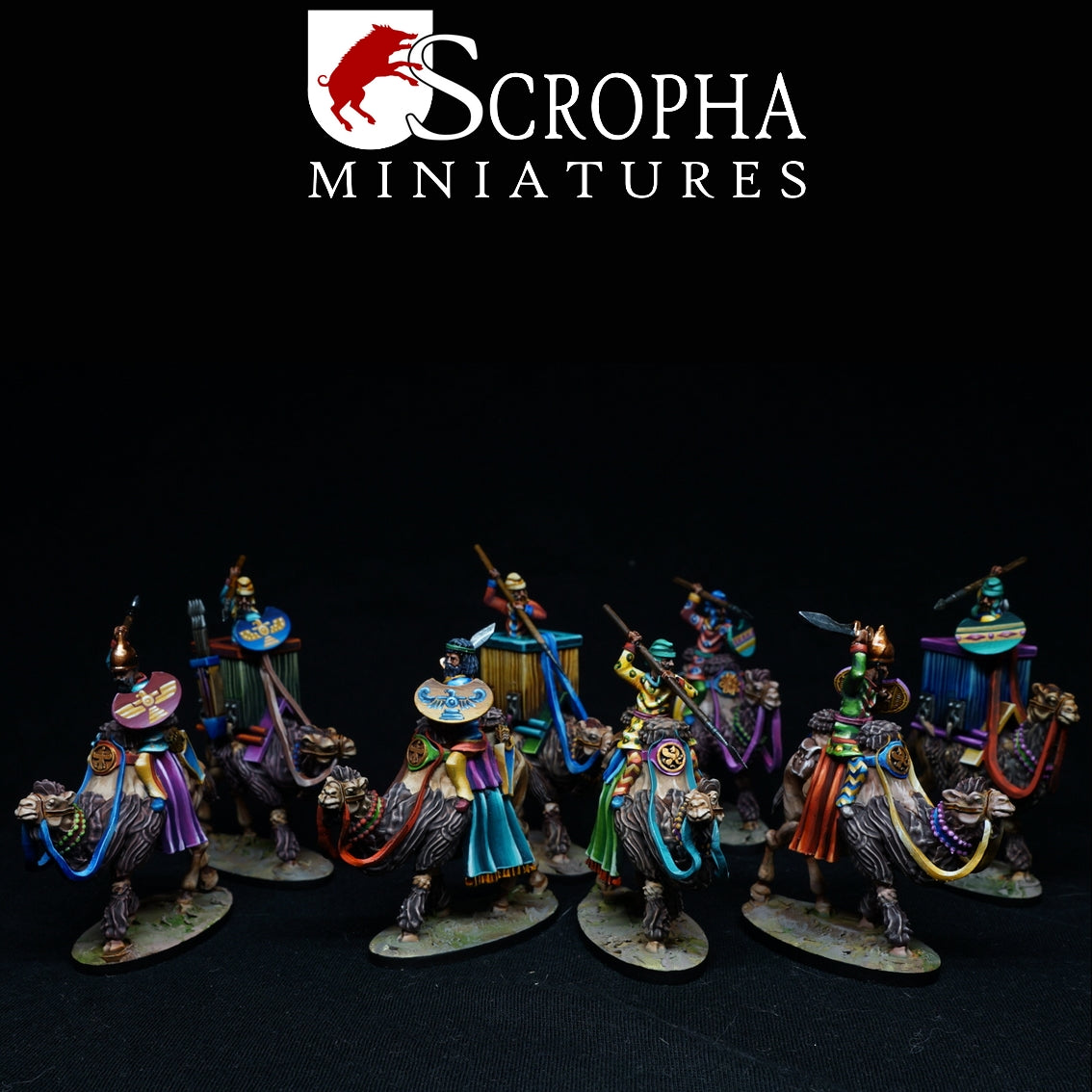 Persian Camel Riders by Scropha Miniatures