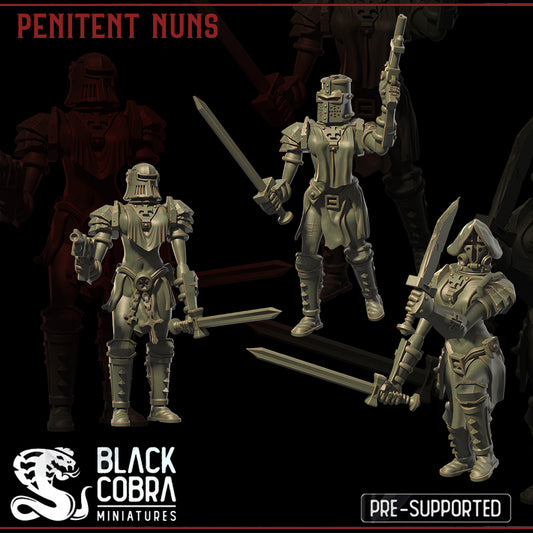 Penitent Nuns by Black Cobra Miniatures