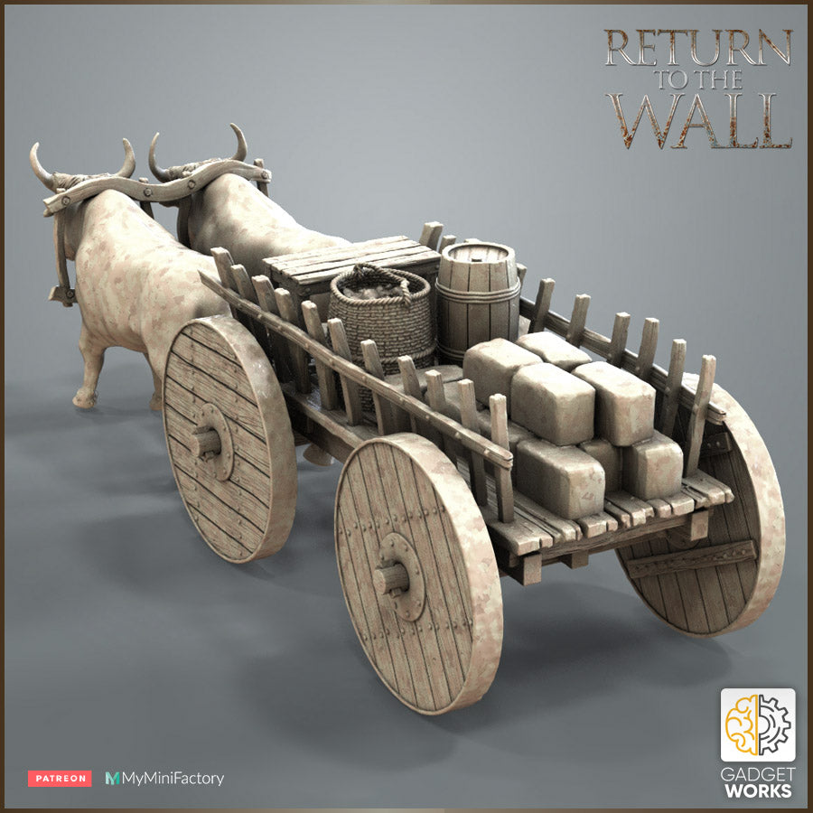 Roman Citizens Ox Cart Gadgetworks Miniatures