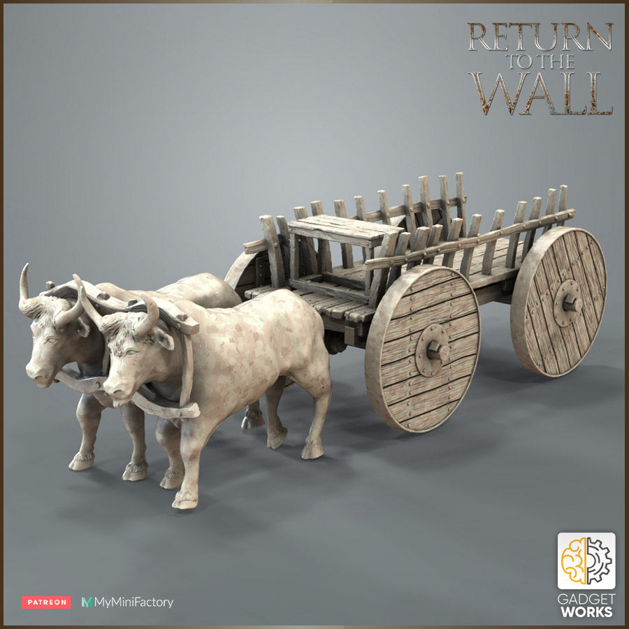 Roman Citizens Ox Cart Gadgetworks Miniatures