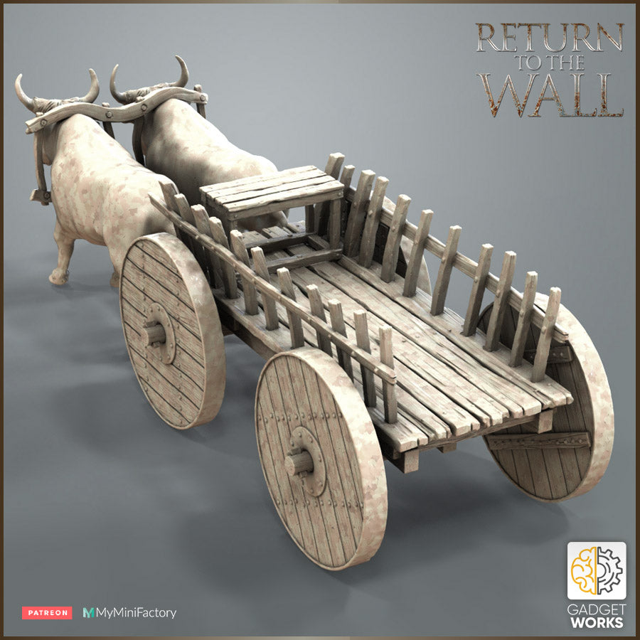 Roman Citizens Ox Cart Gadgetworks Miniatures