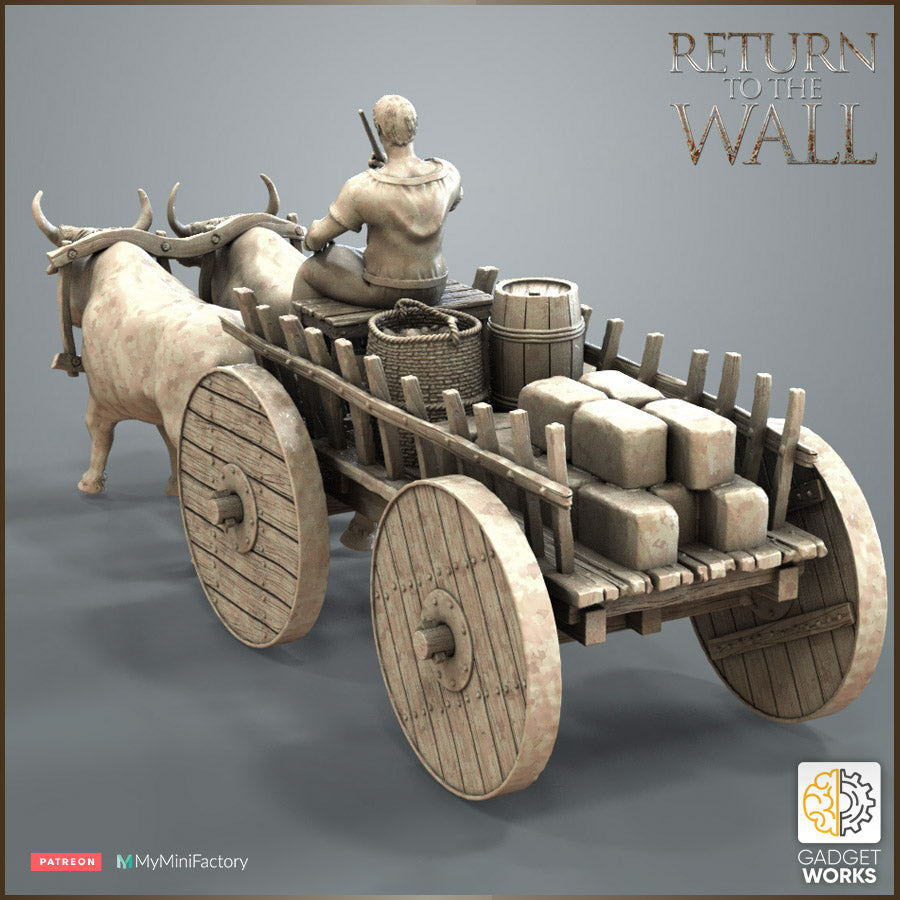 Roman Citizens Ox Cart Gadgetworks Miniatures