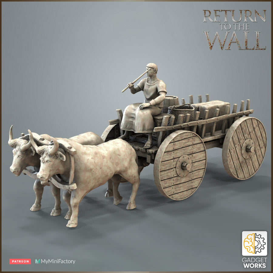 Roman Citizens Ox Cart Gadgetworks Miniatures