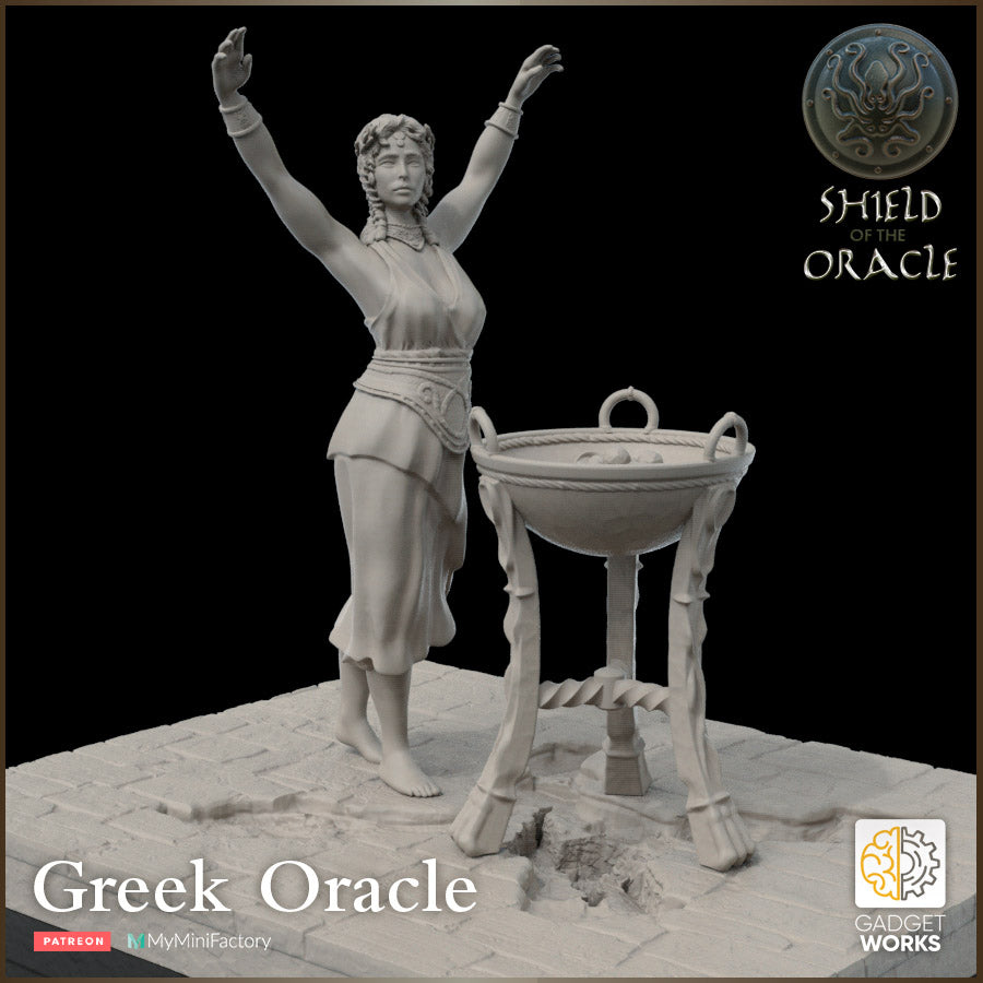 Greek Oracle with Brazier by Gadgetworks