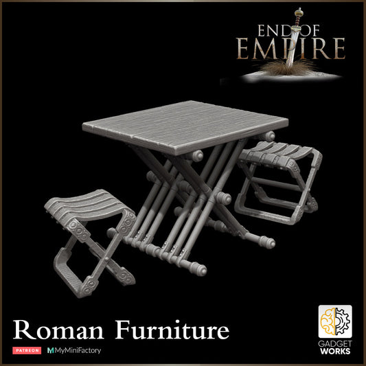 Roman Bread Oven and Table Set Gadgetworks Miniatures