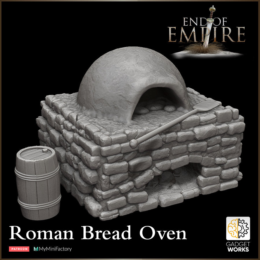 Roman Bread Oven and Table Set Gadgetworks Miniatures