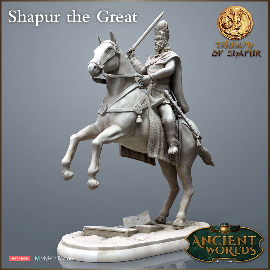 Shapur, King of the Sassanids, mounted by Gadgetworks