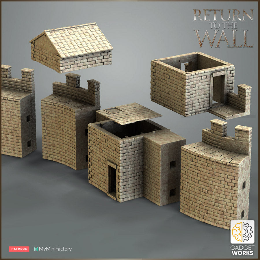 Roman Towers and Wall Segments by Gadgetworks