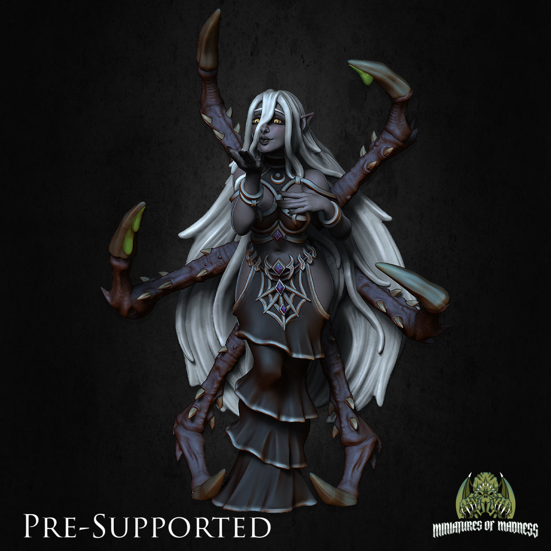 Lyandra Spider Queen Dark Elf Drow by Miniatures of Madness