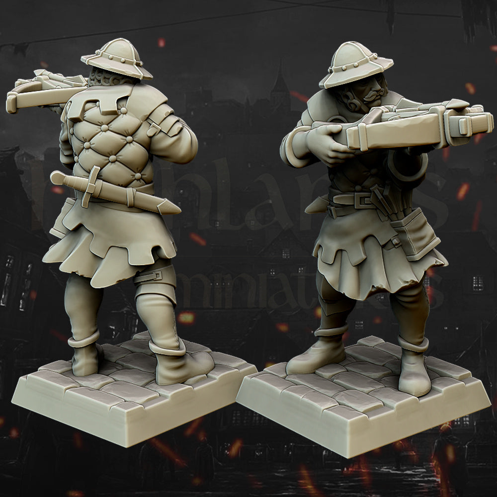 Medieval Crossbowmen Unit by Highlands Miniatures