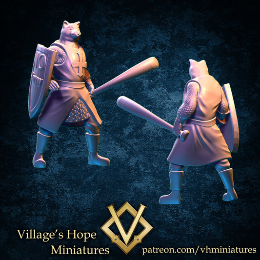 Anti Horny Doge Paladin by Village's Hope Miniatures