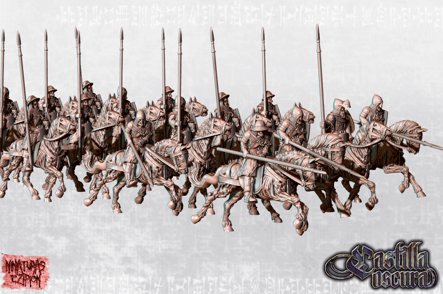 Revived Yeomanry Retinue of Najera on Horse by Ezipion miniatures