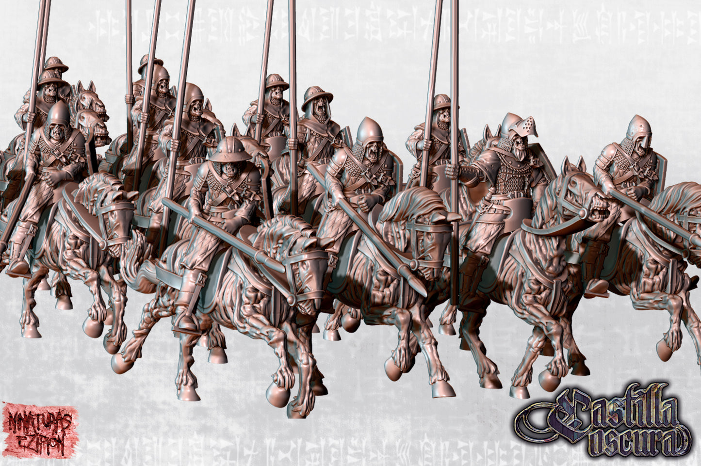 Revived Yeomanry Retinue of Najera on Horse by Ezipion miniatures