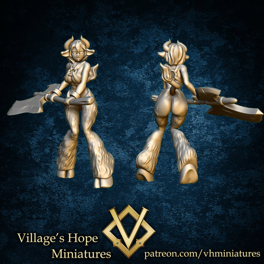 Minotaur Girl by Village's Hope Miniatures