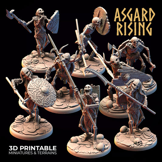 Draugr Skeleton Warriors by Asgard Rising
