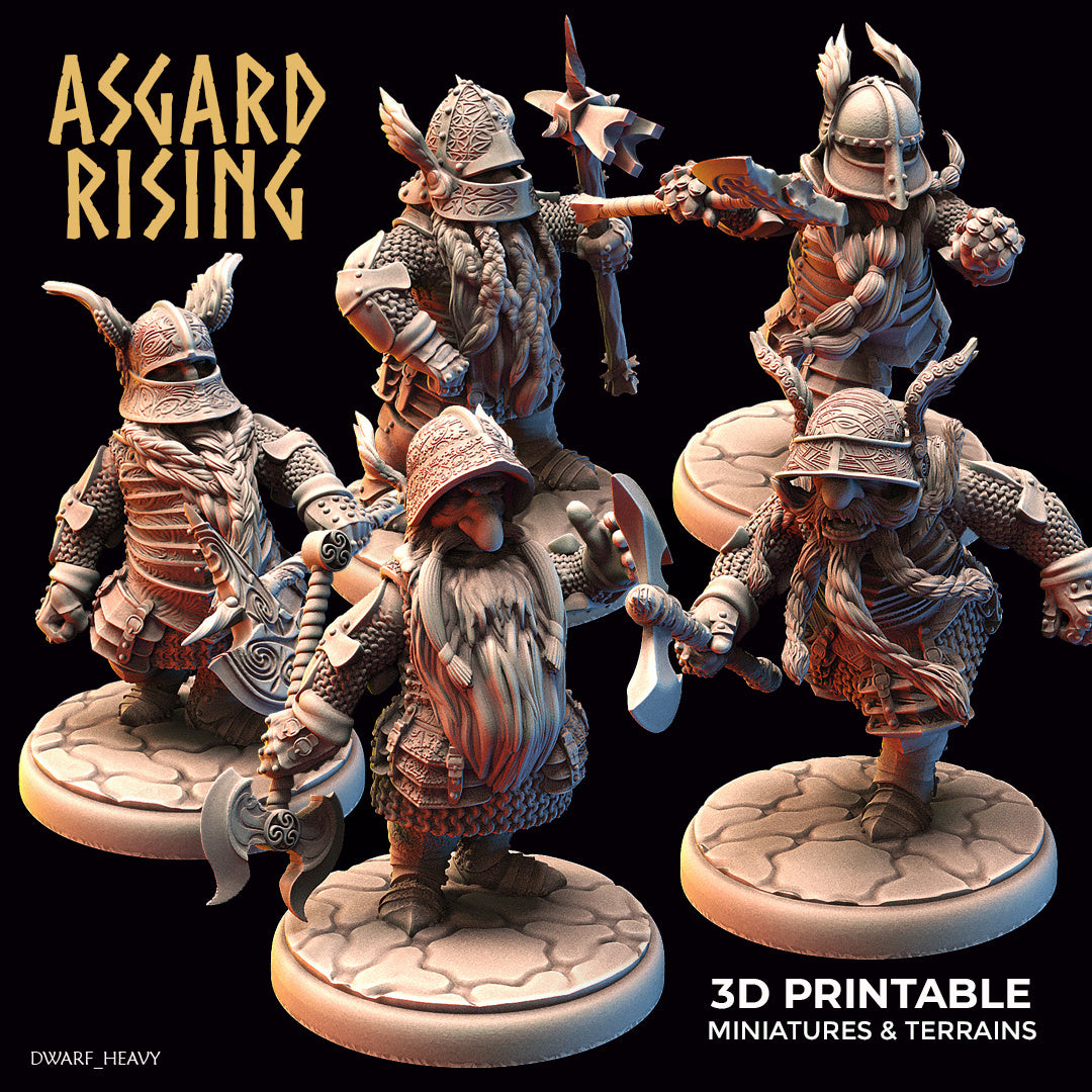 Dwarf Warriors in Full Plate by Asgard Rising