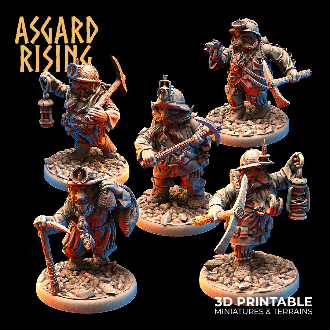 Dwarf Miners by Asgard Rising