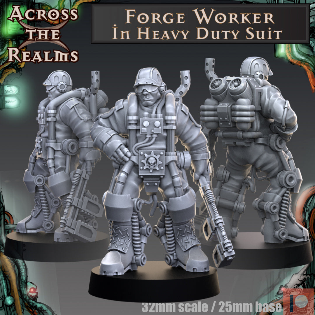 Worker in Heavy Duty Suit by Across the Realms