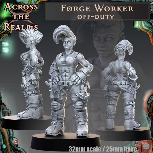 Forge Worker Off Duty by Across the Realms