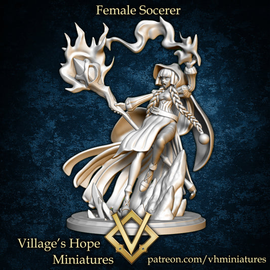 Female Sorcerer by Village's Hope Miniatures