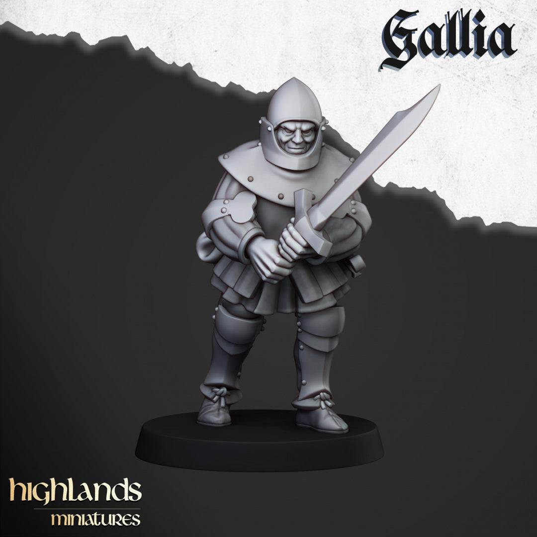 Gallia Men at Arms by Highlands Miniatures