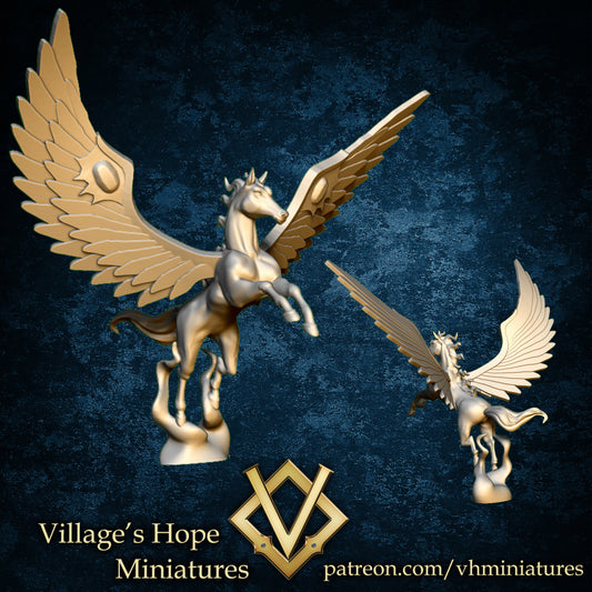 Diamond Pegasus by Village's Hope Miniatures