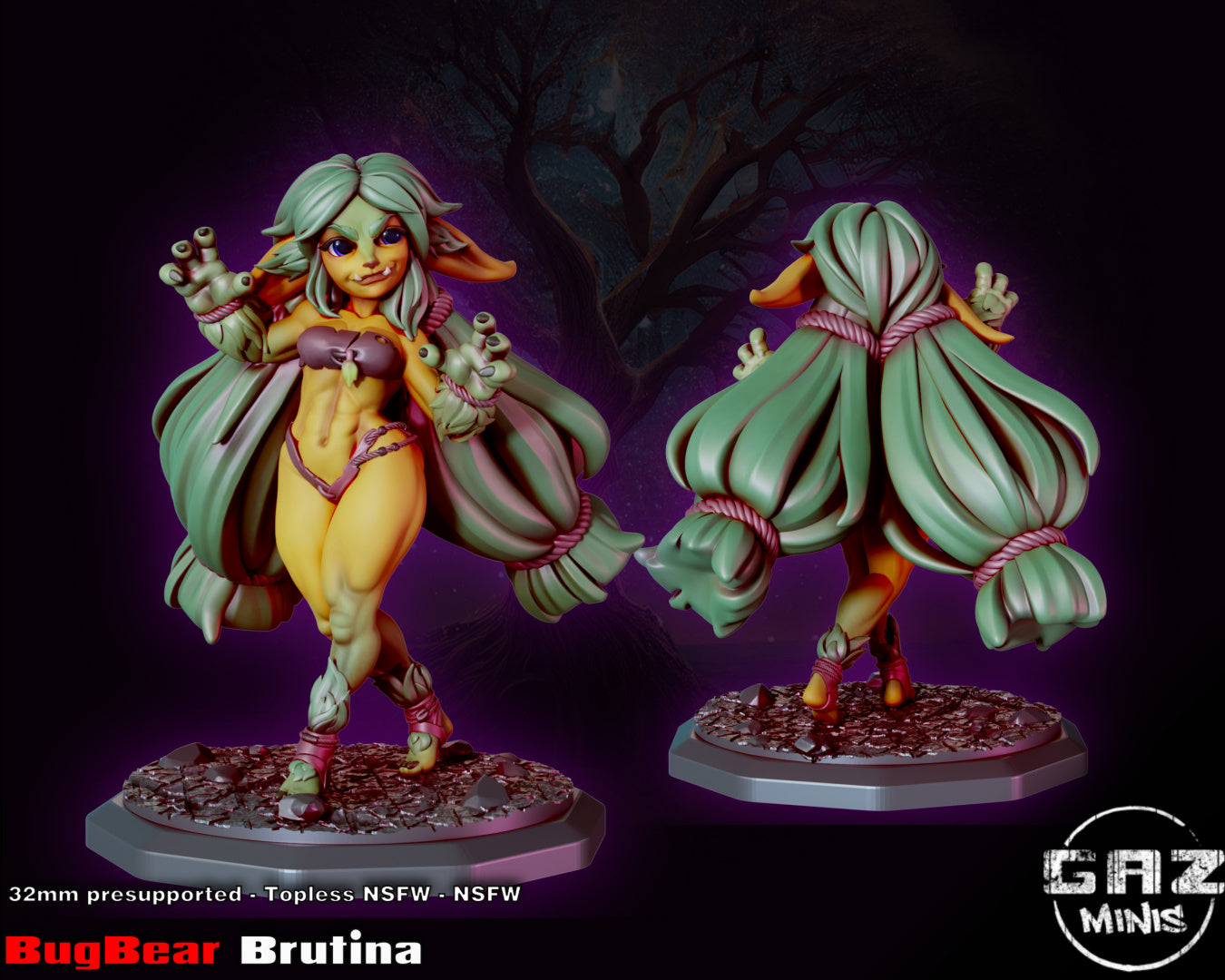 Brutina the Bugbear by Gaz Minis