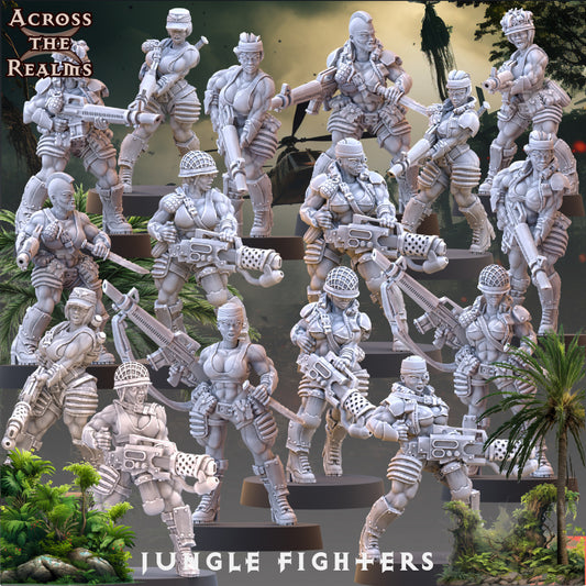 Jungle Fighter Infantry Platoon Deal (Pin Up Corps) by Across the Realms