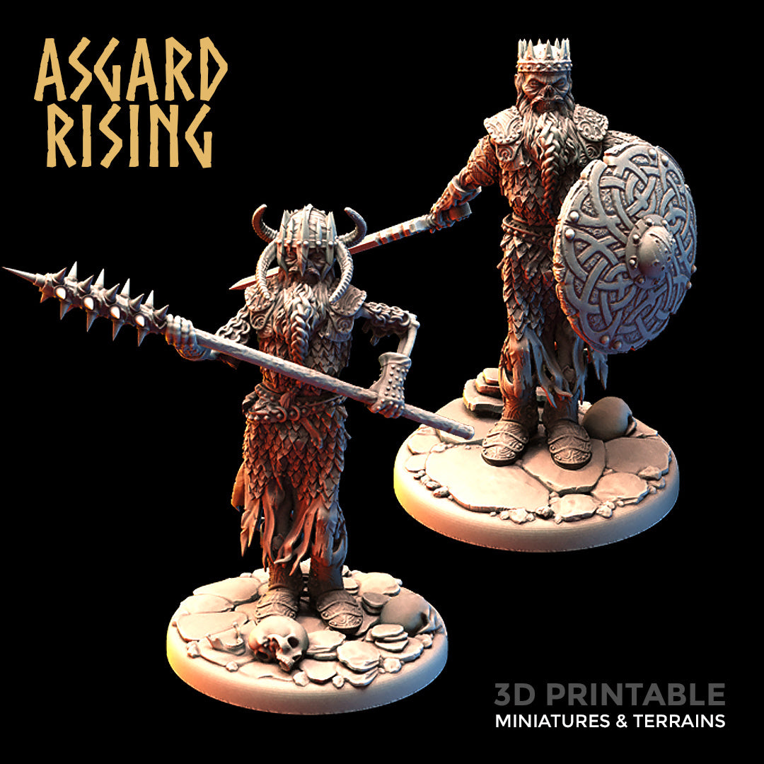 Draugr Undead King Olaf and Guard by Asgard Rising