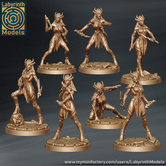 Dark Elf Black Widows by Labyrinth Models