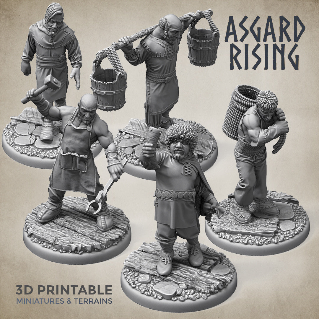 Asgard Rising Male Viking Villagers 2