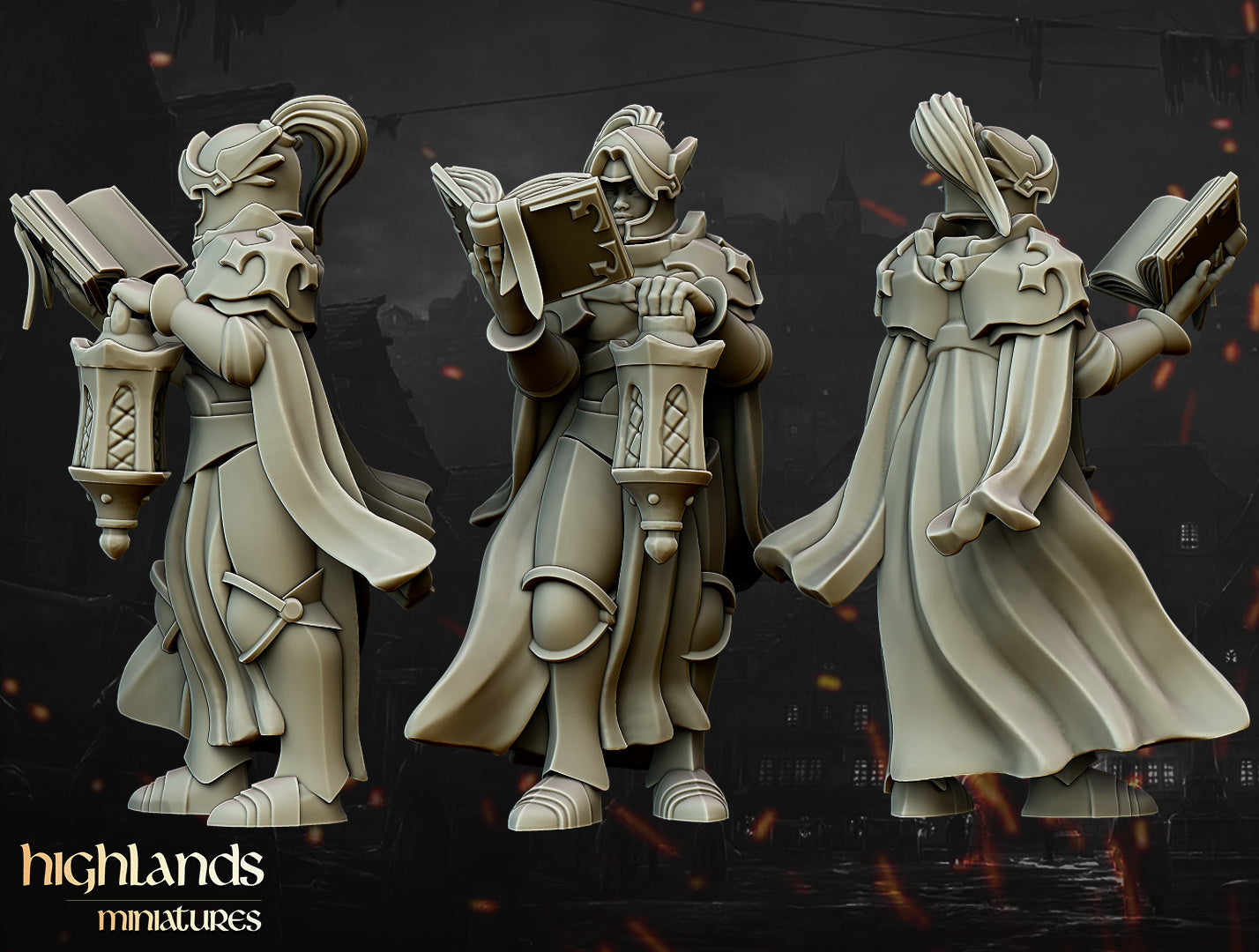 Warriors of the Lady Command Group by Highlands Miniatures