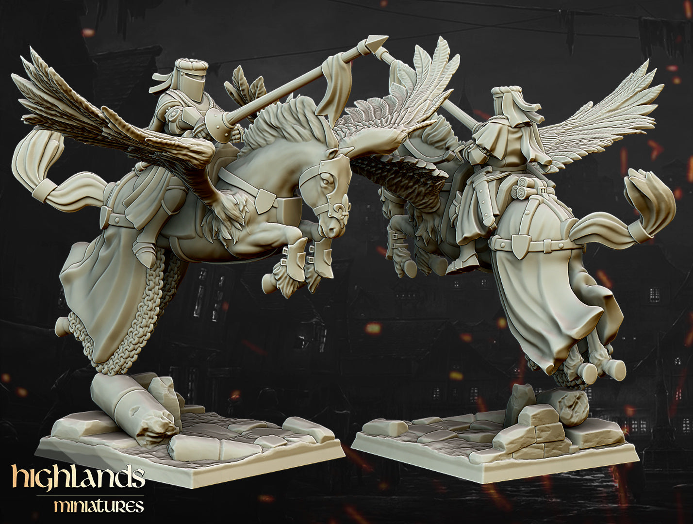 Pegasus Knights Unit by Highlands Miniatures