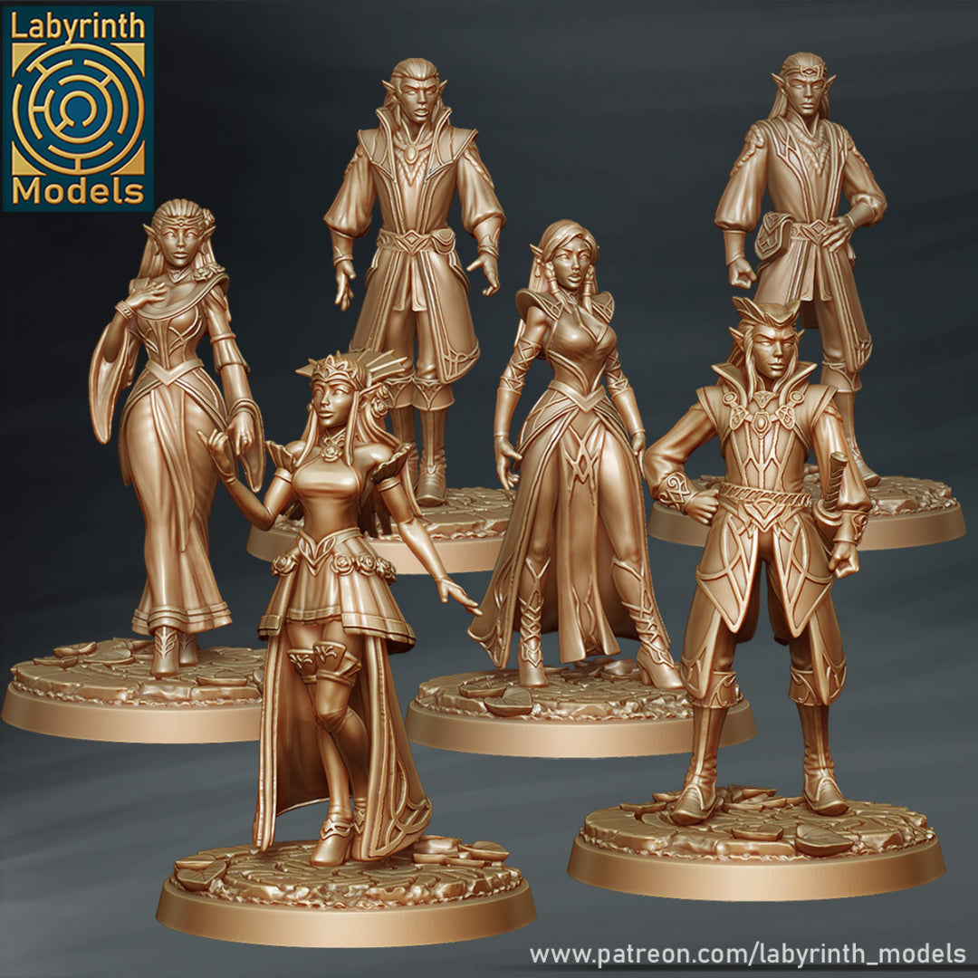 Radiant Elf Citizens by Labyrinth Models – Studio Historia