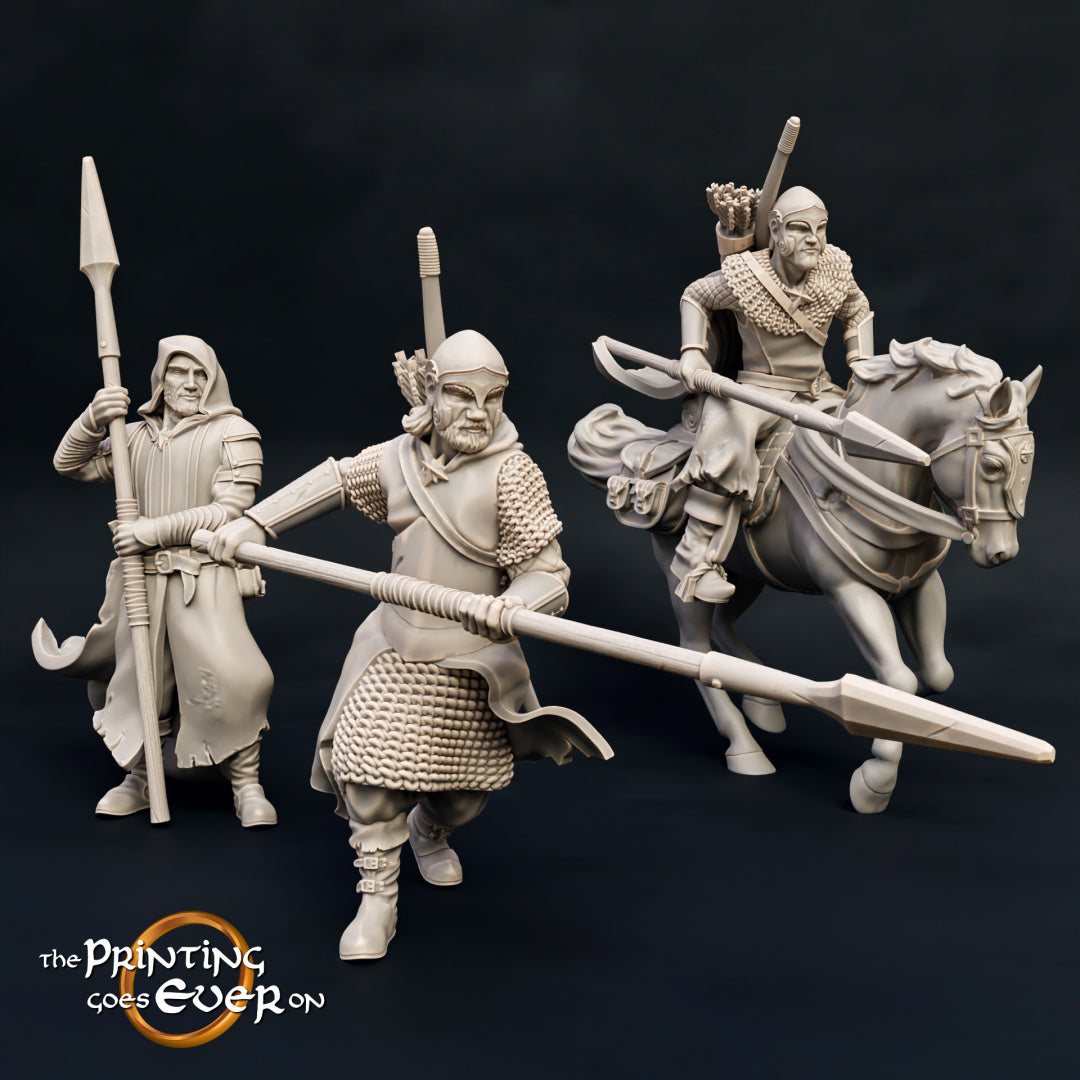 Ashen Ranger with Spears by The Printing Goes Ever On