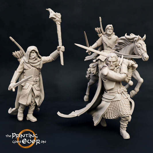 Ashen Ranger with Swords by The Printing Goes Ever On
