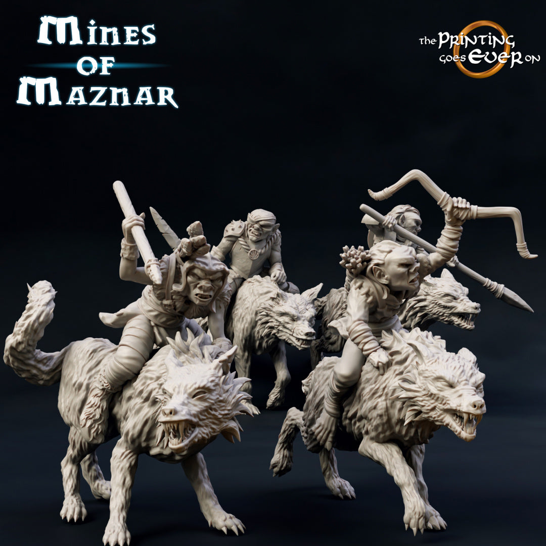 Goblin Riders of the Mines of Maznar by The Printing Goes Ever On