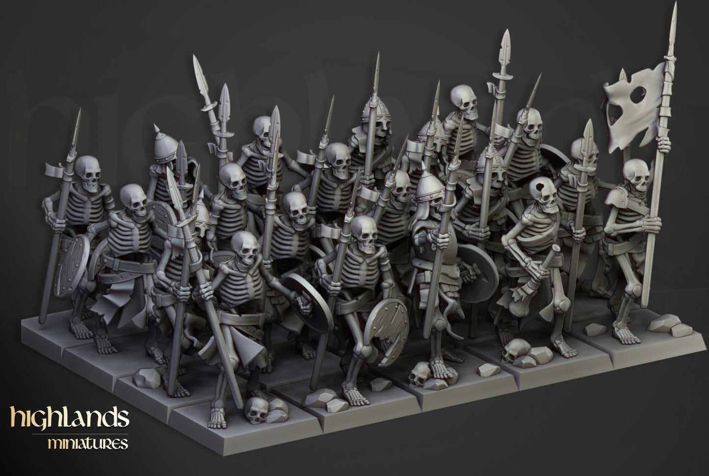 Skeleton Warriors by Highlands Miniatures
