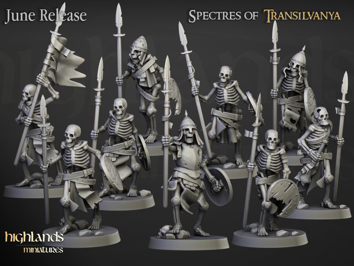 Skeleton Warriors by Highlands Miniatures