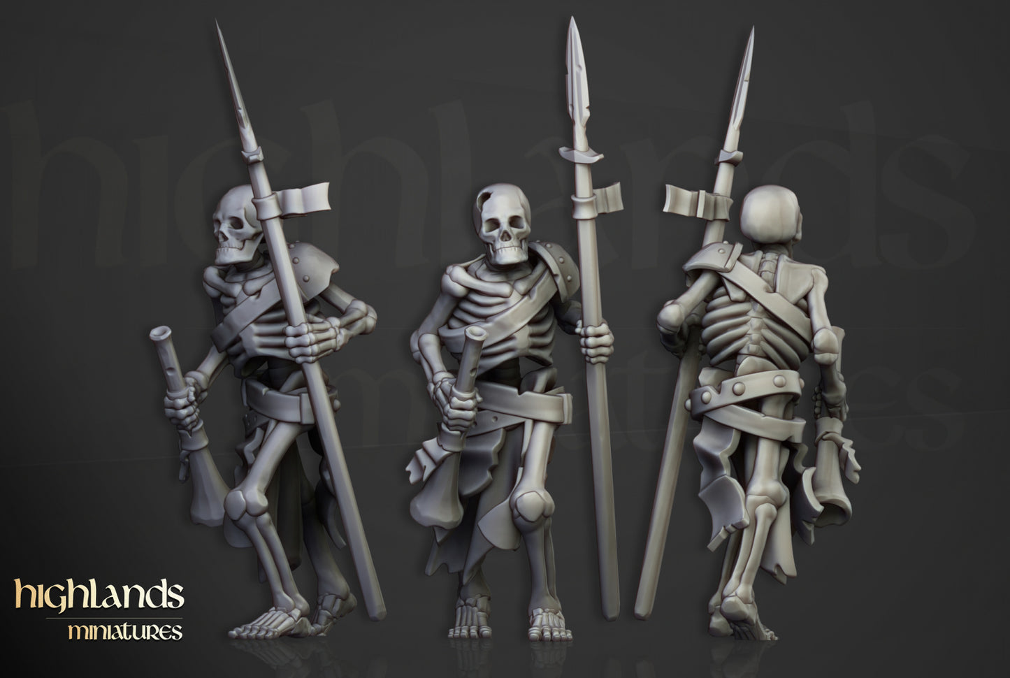 Skeleton Warriors by Highlands Miniatures